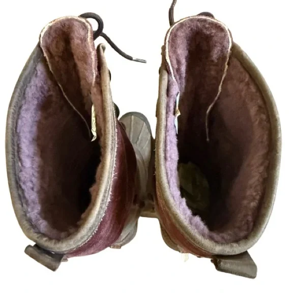 UGG F19012H Waterproof Leather & Suede Tall Lace-Up Winter Boots Women’s 7 - Picture 8 of 14